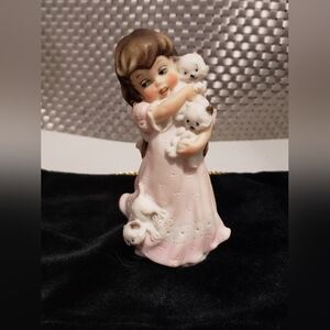 GIUSEPPE ARMANI LITTLE TREASURES GIRL KITTENS FIGURE